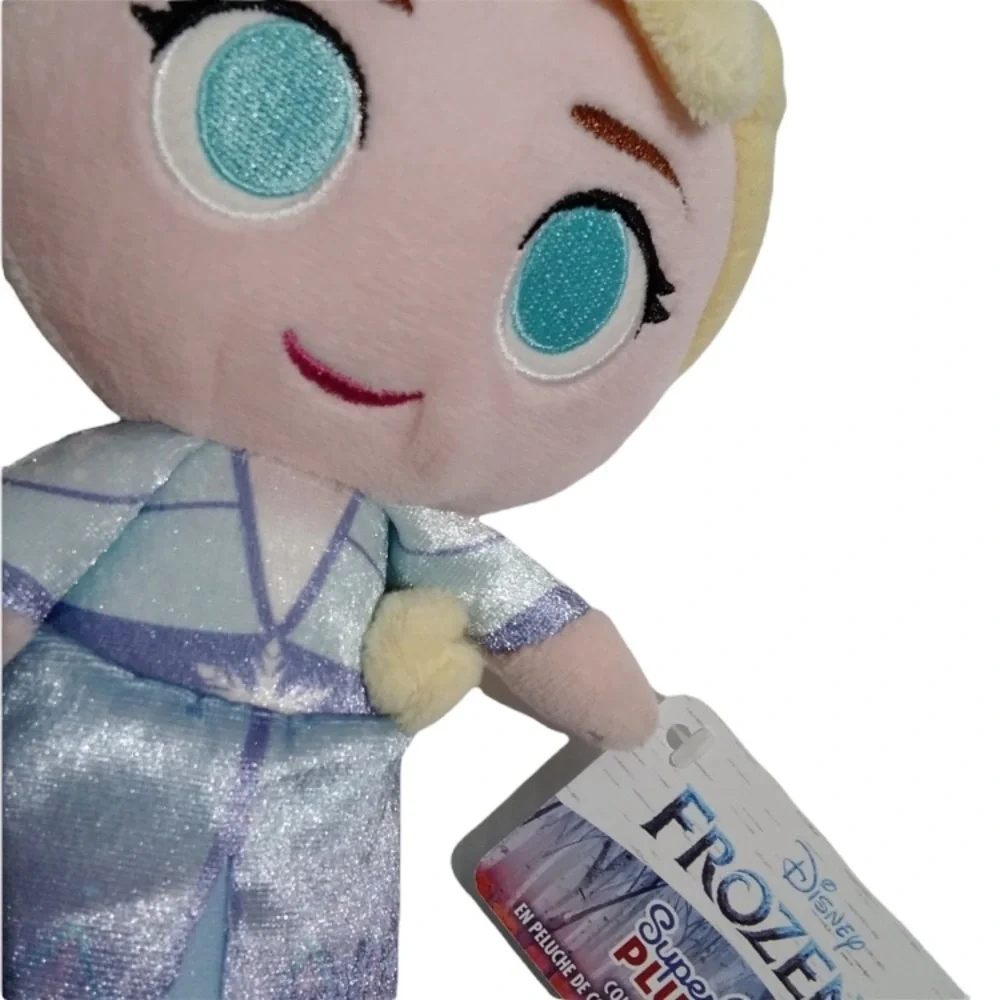 Disney Slippers Frozen Elsa Doll Luxury Plush Slippers Sticker Set Size 13-2 M/L